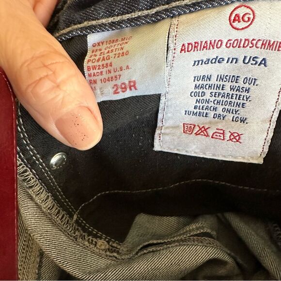 AG Adriano Goldschmied The Casablanca Straight Jeans Women's 29R Blue Low Rise - Picture 10 of 10